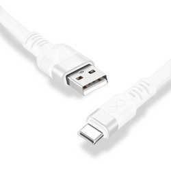 Kabel USB2.0 - USB-C eXc WHIPPY 2m biały