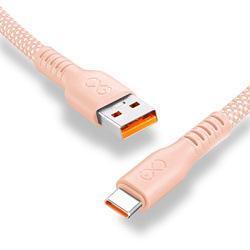 Kabel USB2.0 - USB-C eXc WHIPPY 2m biały