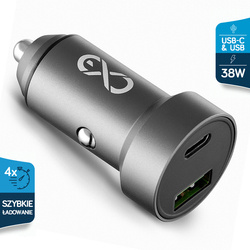 Ładowarka sieciowa eXc POWERFUL 4xUSB 6.8A czarna