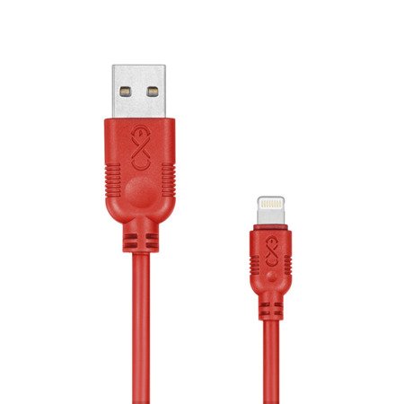 Kabel USB-Lightning eXc WHIPPY 0.9m czerwony