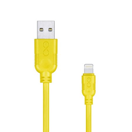 Kabel USB-Lightning eXc WHIPPY,2m,żółty