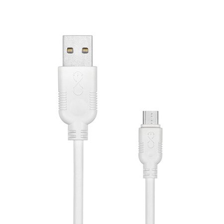 Kabel USB - micro USB eXc WHIPPY 0.9m biały