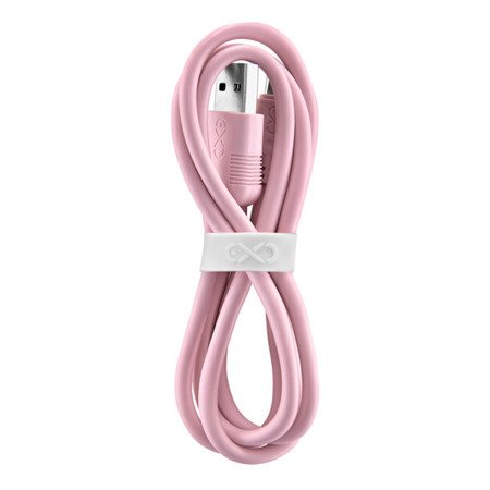 Kabel USB - micro USB eXc WHIPPY 0.9m jasny róż