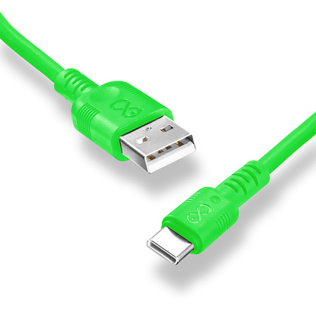 Kabel USB2.0 - USB-C eXc WHIPPY 2m biały