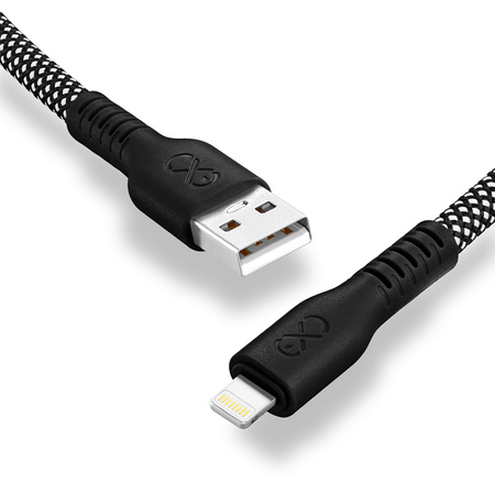 Kabel USB2.0 - USB-C eXc WHIPPY 2m biały