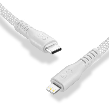 Kabel USB2.0 - USB-C eXc WHIPPY 2m biały