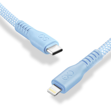 Kabel USB2.0 - USB-C eXc WHIPPY 2m biały