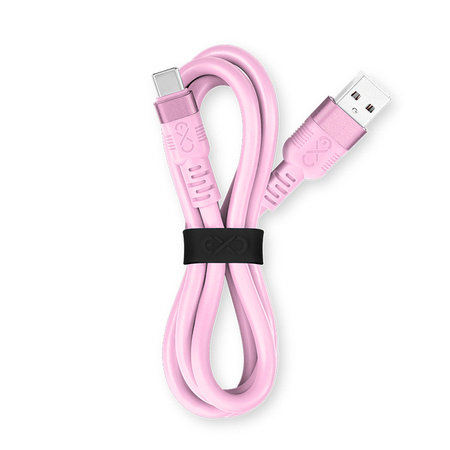 Kabel USB2.0 - USB-C eXc WHIPPY 2m biały