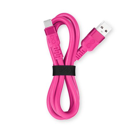 Kabel USB2.0 - USB-C eXc WHIPPY 2m biały