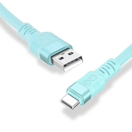 Kabel USB2.0 - USB-C eXc WHIPPY 2m biały