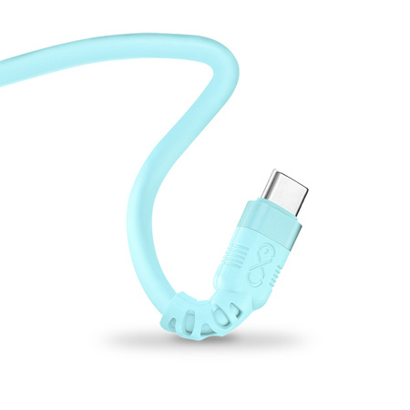 Kabel USB2.0 - USB-C eXc WHIPPY 2m biały