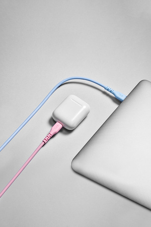 Kabel USB2.0 - USB-C eXc WHIPPY 2m biały