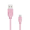 Kabel USB - micro USB eXc WHIPPY 0.9m jasny róż