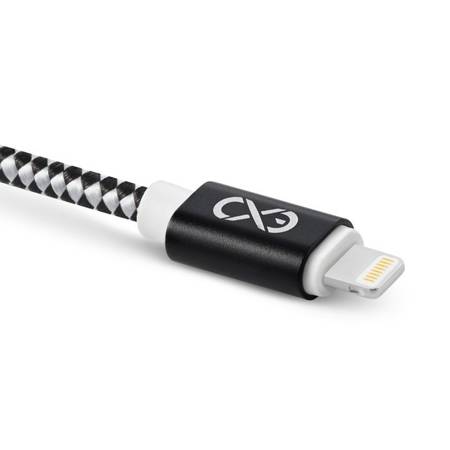 Kabel USB-Lightning eXc DIAMOND 1.5m, czarno-srebrny