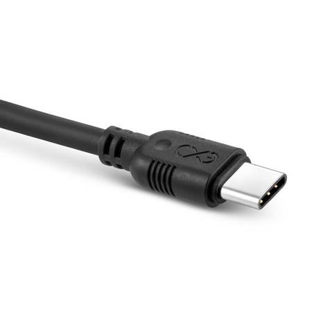 Kabel USB-USB-C eXc WHIPPY 0.9m, czarny