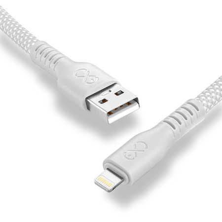 Kabel USB-USB-C eXc WHIPPY 2m, biały