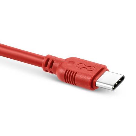 Kabel USB-USB-C eXc WHIPPY 2m, czerwony