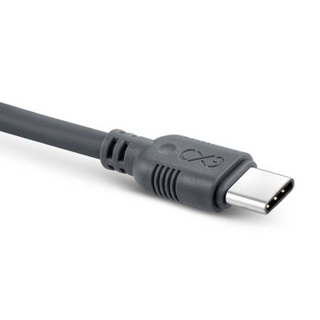 Kabel USB-USB-C eXc WHIPPY 2m, szary