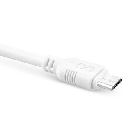 Kabel USB - micro USB eXc WHIPPY 0.9m biały