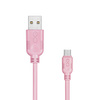 Kabel USB - micro USB eXc WHIPPY 2m jasny róż