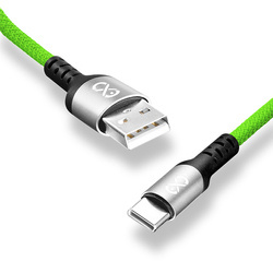 Kabel USBA-USBC eXc BRAID 1.2m,neon zielony