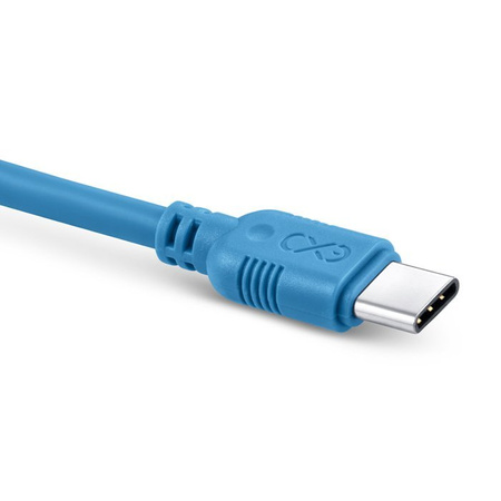 Kabel USB2.0 - USB-C eXc WHIPPY 0.9m niebieski