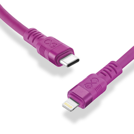 Kabel USBC-Lightning eXc WHIPPY Pro 2m,purpurowy zachód