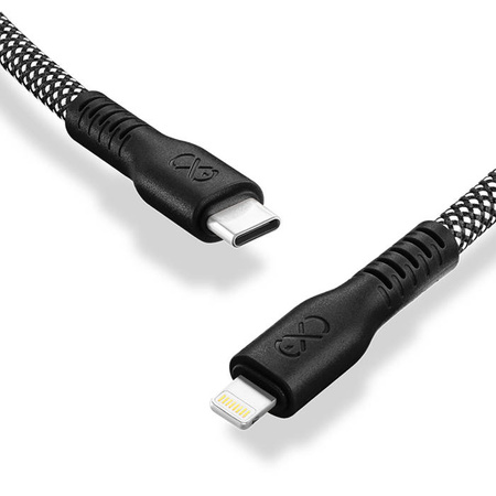 Kabel USB2.0 - USB-C eXc WHIPPY 2m biały