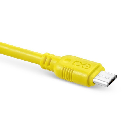 Kabel USB - micro USB eXc WHIPPY 2m żółty