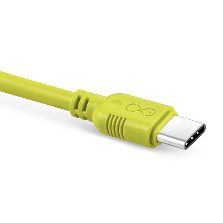 Kabel USB2.0 - USB-C eXc WHIPPY 0.9m zielony