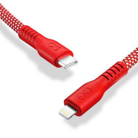 Kabel USB2.0 - USB-C eXc WHIPPY 2m biały