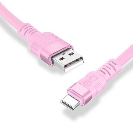 Kabel USB-USB-C eXc WHIPPY 2m, biały