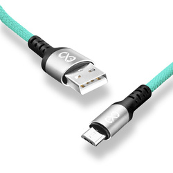 Kabel USBA-micro USB eXc BRAID 1.2m,miętowy