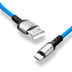 Kabel USBA-micro USB eXc BRAID 1.2m,niebieski