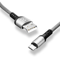 Kabel USBA-micro USB eXc BRAID 1.2m,szary