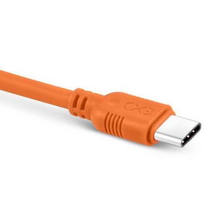 Kabel USB - USB-C eXc WHIPPY 2m pomarańczowy