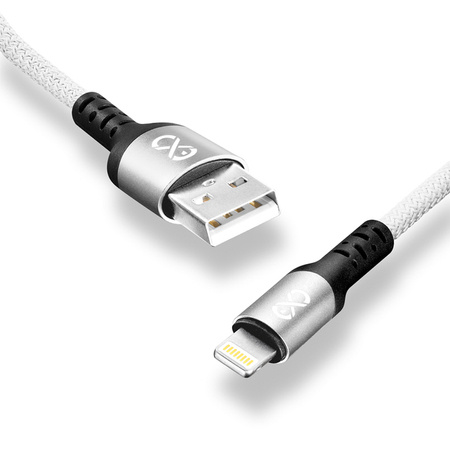 Kabel USBA-Lightning eXc BRAID 1.2m,biały