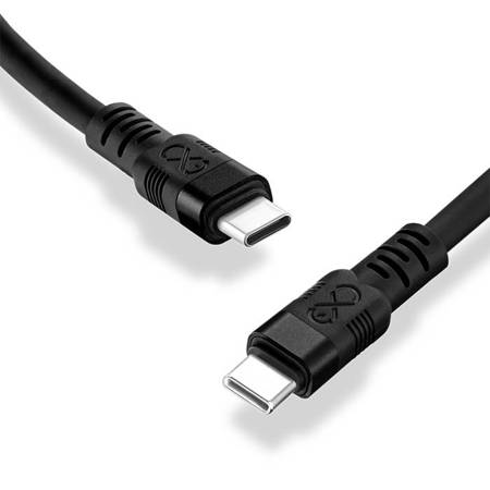 Kabel USBC-USBC eXc WHIPPY Pro 0.9m,czarny