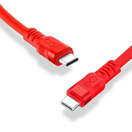Kabel USBC-USBC eXc WHIPPY Pro 2m,krwista czerwień