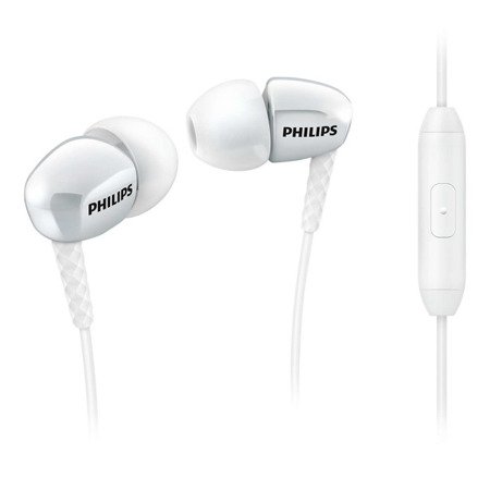 Słuchawki dokanałowe z mikrofonem Philips SHE3905WT