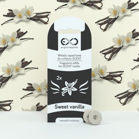 Wkłady zapachowe do uchwytu eXc SCENT -  Sweet vanilla